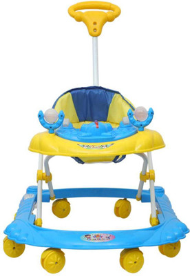 Kiddie Castle Musical 3-in-1 Walker With Parent Rod(Yellow)