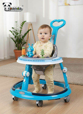 PANDA BABY PRODUCTS Musical Activity Walker With Parent Rod(Blue)