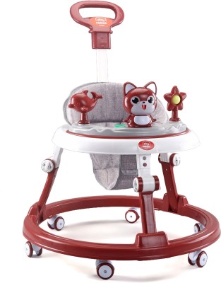 Play Nation Musical 3-in-1 Walker With Parent Rod(Red)