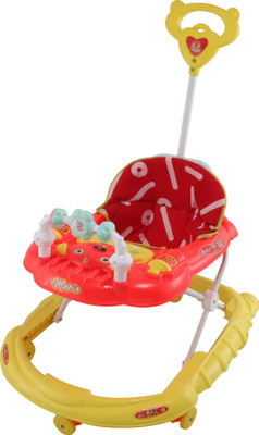 smallfoottoys Musical 3-in-1 Walker With Parent Rod(Red)