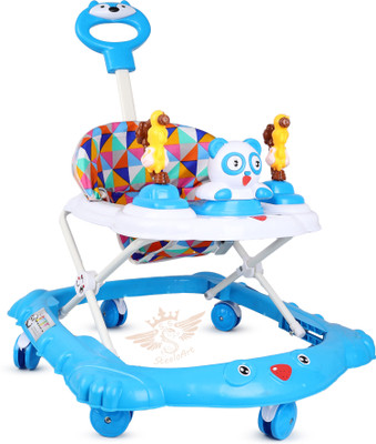 STEELOART Musical Walker & Rocker With Parent Rod(Blue)