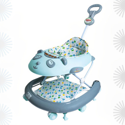 DANDLES Musical 3-in-1 Walker With Parent Rod(Green)