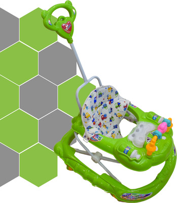 rk star Musical Activity Walker With Parent Rod(Green)