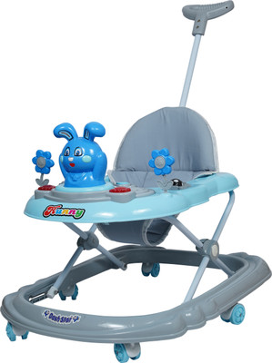 Dash Star Musical Activity Walker With Parent Rod(Blue)