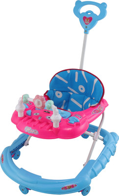smallfoottoys Musical 2-in-1 Walker With Parent Rod(Red)