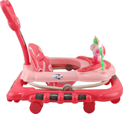 JoyRide Musical Activity Walker With Parent Rod(Pink)