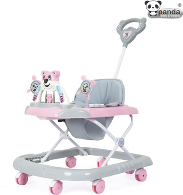 PANDA BABY PRODUCTS Musical Activity Walker With Parent Rod(Pink)