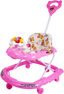 Little Creation Musical Activity Walker With Parent Rod(Pink)