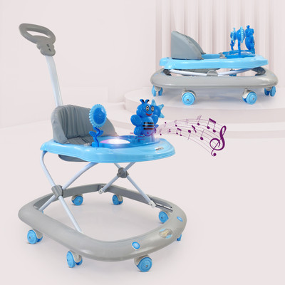Dash Musical Activity Walker With Parent Rod(Blue)