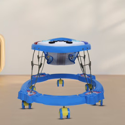 Santoz Musical Activity Walker With Parent Rod(Blue)