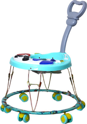 EVOHOUSE Musical Activity Walker With Parent Rod(Grey)