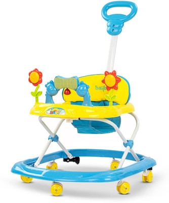 baybee Musical Activity Walker With Parent Rod(Yellow)