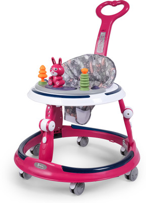 JoyRide Musical 3-in-1 Walker With Parent Rod(Pink)