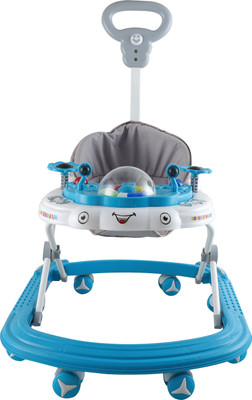 JoyRide Musical Activity Walker With Parent Rod(Blue)