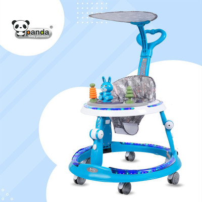 PANDA BABY PRODUCTS Musical Activity Walker With Parent Rod(Blue)