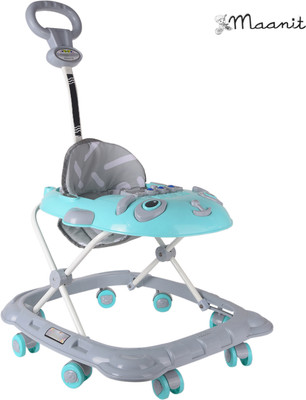 Maanit Musical Activity Walker With Parent Rod(Green)