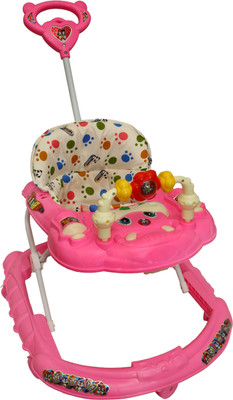 PANDA Musical 3-in-1 Walker With Parent Rod(Pink)
