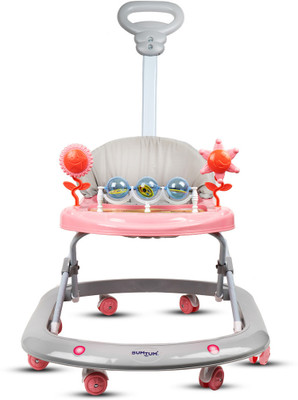 BUMTUM Activity Walker With Parent Rod(Pink)