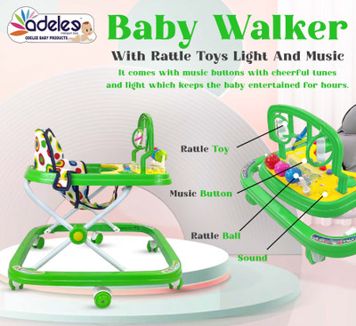 ODELEE Musical Activity Walker(Green)
