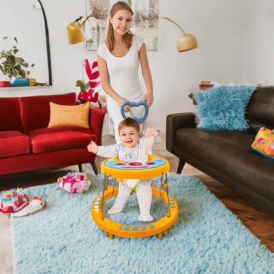 Chaps Musical Activity Walker With Parent Rod(Yellow)
