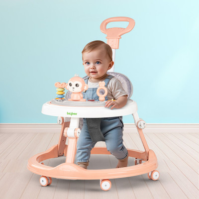 baybee Musical Activity Walker With Parent Rod(Pink)