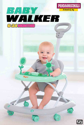 Pandaoriginals Musical Activity Walker With Parent Rod(Green)