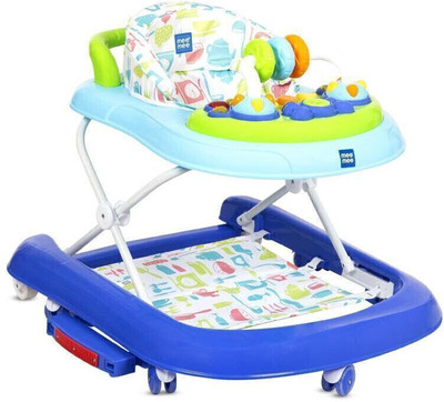 MeeMee Musical Activity Walker With Parent Rod(Blue)