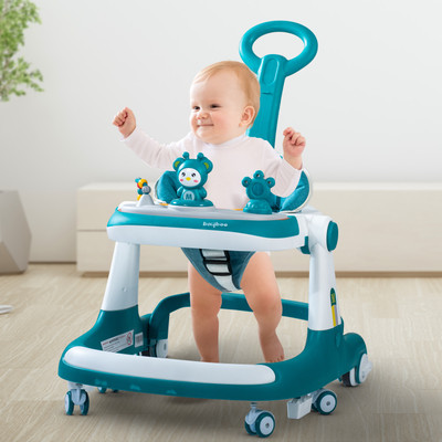 baybee Musical 2-in-1 Walker With Parent Rod(Green)