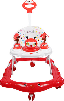 Little Creation Musical Activity Walker With Parent Rod(Red)