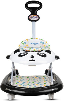 BUMTUM Musical Activity Walker With Parent Rod(Black)