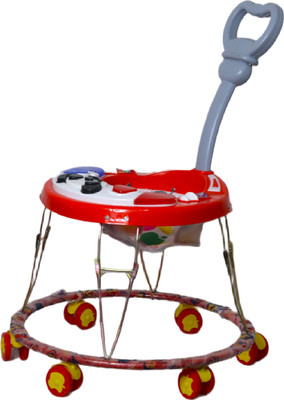 EVOSHINE Musical Activity Walker With Parent Rod(Red)