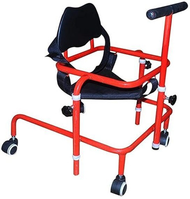 HOSPISAFE Activity Walker With Parent Rod(Red)