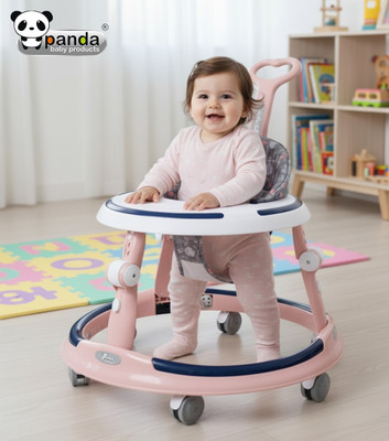 PANDA BABY PRODUCTS Activity Walker With Parent Rod(Pink)