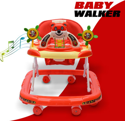 KIDBITKART Musical Activity Walker(Red)