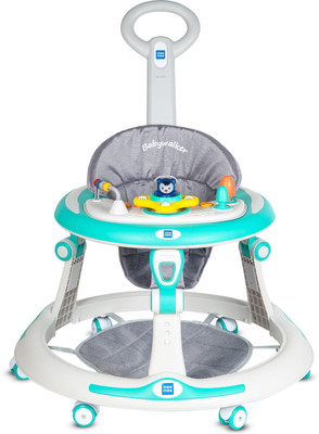 MeeMee Musical Activity Walker With Parent Rod(Green)