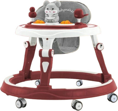 CARTZ Musical Activity Walker With Parent Rod(Red)