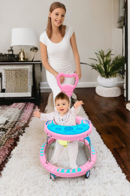Aedee Musical Activity Walker With Parent Rod(Pink)