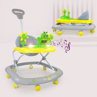 Dash Musical Activity Walker With Parent Rod(Yellow)