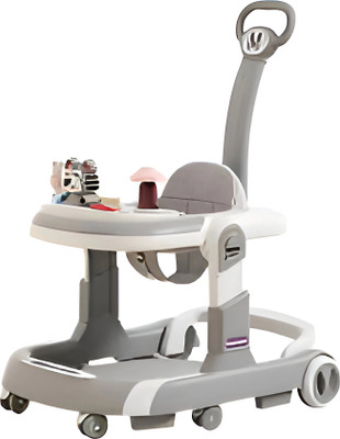 cubbycoo Musical Activity Walker With Parent Rod(Grey)