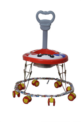 Evolife Musical 2-in-1 Walker With Parent Rod(Red)