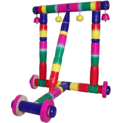 APROAZIZ Wooden Activity Baby Walker nadavandi for Kids Multicolor wood wood walker(Wood, Multicolor)