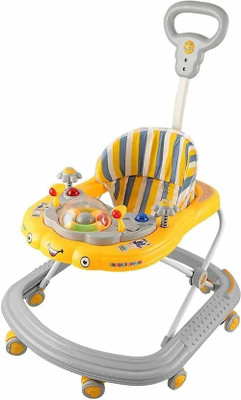 JoyRide Musical Activity Walker With Parent Rod(Yellow)