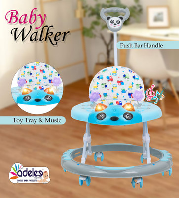 ODELEE Musical Activity Walker(Grey, Blue)