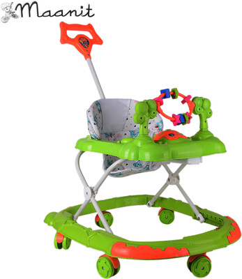 Maanit Musical 3-in-1 Walker With Parent Rod(Green)