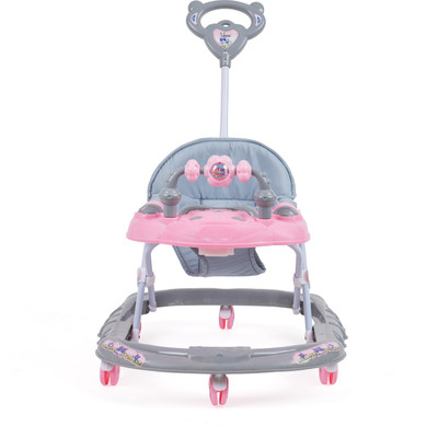 DANDLES Musical Activity Walker With Parent Rod(Pink, Grey)