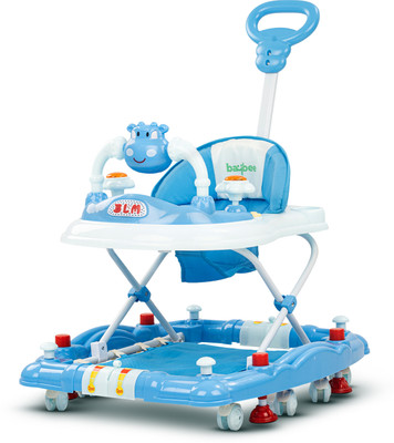 baybee Musical 2-in-1 Walker With Parent Rod(Blue)