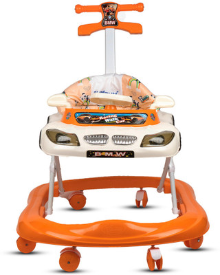 BUMTUM Musical Activity Walker With Parent Rod(Orange)