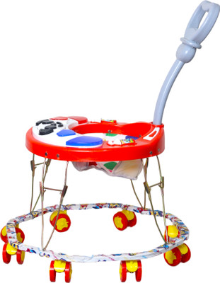EVOSHINE Musical Activity Walker With Parent Rod(Red)
