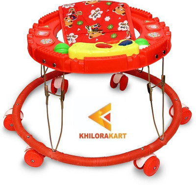 Khiloramart Musical 2-in-1 Walker(Red)