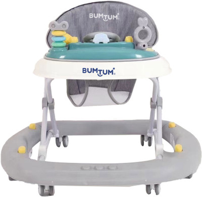 BUMTUM Musical Activity Walker With Parent Rod(Grey)